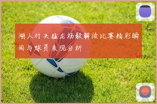 湖人对决猛龙杨毅解读比赛精彩瞬间与球员表现分析